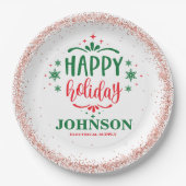 クリスマスオフィスパーティー ペーパープレート (正面)