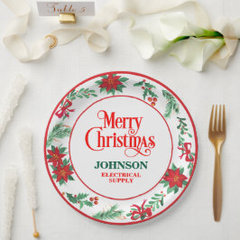 クリスマスオフィスパーティー ペーパープレート