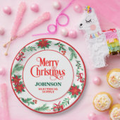 クリスマスオフィスパーティー ペーパープレート (パーティー)