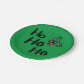 クリスマスオフィスパーティー ペーパープレート (アングル)