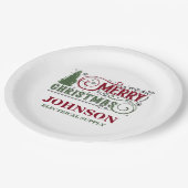 クリスマスオフィスパーティー ペーパープレート (アングル)