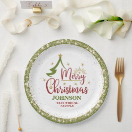 クリスマスオフィスパーティー ペーパープレート