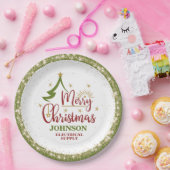 クリスマスオフィスパーティー ペーパープレート (パーティー)