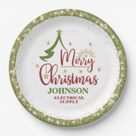 クリスマスオフィスパーティー ペーパープレート