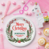 クリスマスオフィスパーティー ペーパープレート (パーティー)