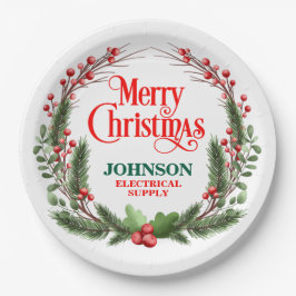 クリスマスオフィスパーティー ペーパープレート