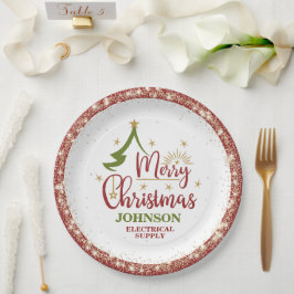 クリスマスオフィスパーティー ペーパープレート