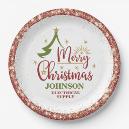 クリスマスオフィスパーティー ペーパープレート