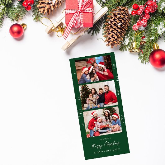 クリスマスオホリデー数々のフォトレトロフィルムストリップG