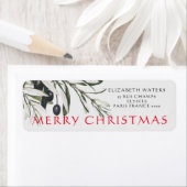 クリスマスオリーブブランチ差出人住所ラベル ラベル (インサイチュ)