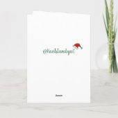 クリスマスオルカキラークジラ カード (裏面)