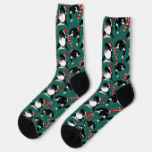 クリスマスオルカキラークジラ ソックス (左)