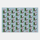 クリスマスオルカキラークジラ ラッピングペーパーシート (正面2)