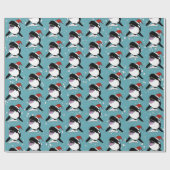 クリスマスオルカキラークジラ ラッピングペーパー (フラット)