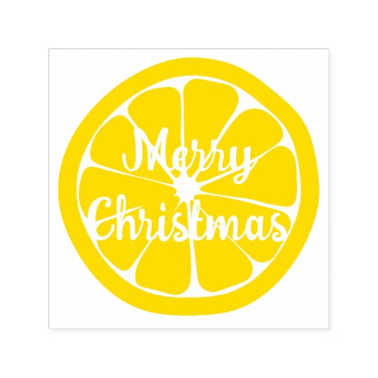 クリスマスオレンジの果実 セルフインキングスタンプ (デザイン)