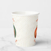 クリスマスオレンジオーナメント紙カップ 紙コップ (左)