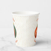 クリスマスオレンジオーナメント紙カップ 紙コップ (右)