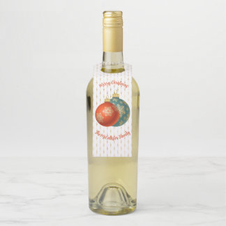 クリスマスオレンジオーナメント ボトルネックタグ