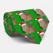 クリスマスオレンジ虎猫キティキャット ネクタイ (ロール)