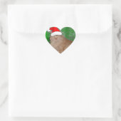 クリスマスオレンジ虎猫キティキャット ハートシール (バッグ)