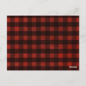 クリスマスオンザファームホリデー素朴パーティー招待状 ポストカード (裏面)