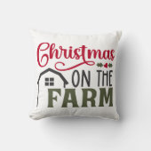 クリスマスオンザファームホームデコール クッション (正面)
