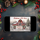 クリスマスオンザファームレッドバーンホリデーパーティー 招待状