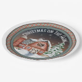 クリスマスオンザファーム紙プレート ペーパープレート (アングル)