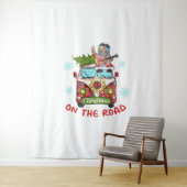 クリスマスオンザロードヒッピー格言平和サインTruc タペストリー (インサイチュ)