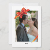 クリスマスオンビーチホワイトシーシェルズコラージュ シーズンカード (裏面)