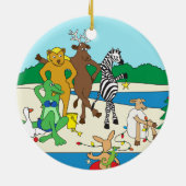 クリスマスオンビーチ セラミックオーナメント (裏面)
