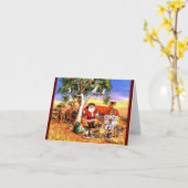 クリスマスオーシースタイルギフト カード (黄色い花)