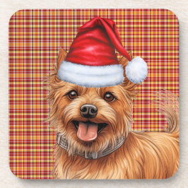 クリスマスオーストラリアのテリア犬のプレイドホリデー コースター