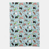 クリスマスオーストラリアの羊飼いキッチンタオル キッチンタオル (縦)