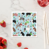 クリスマスオーストラリアの羊飼いナプキンス スタンダードカクテルナプキン (インサイチュ)