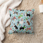 クリスマスオーストラリアシェパード装飾用クッション クッション (ブランケット)