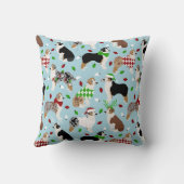 クリスマスオーストラリアシェパード装飾用クッション クッション (裏面)