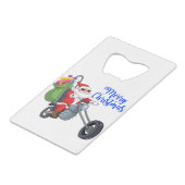 クリスマスオートバイサンタ クレジットカード栓抜き (裏面アングル)