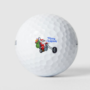 クリスマスオートバイサンタ ゴルフボール
