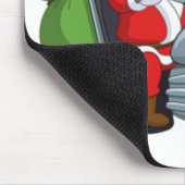 クリスマスオートバイサンタ マウスパッド (コーナー)