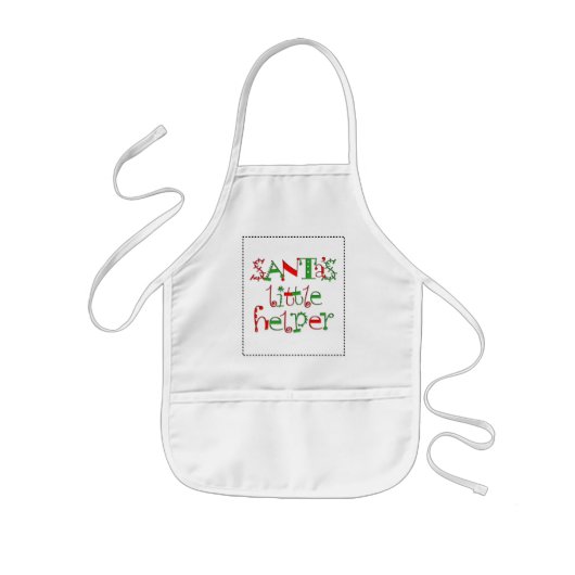 クリスマスオーナメントおよび付属品 子供用エプロン (正面)