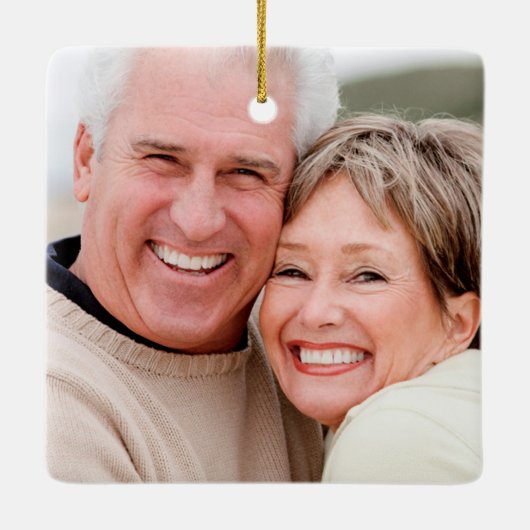 クリスマスオーナメントでの孫カスタム向け セラミックオーナメント (裏面)