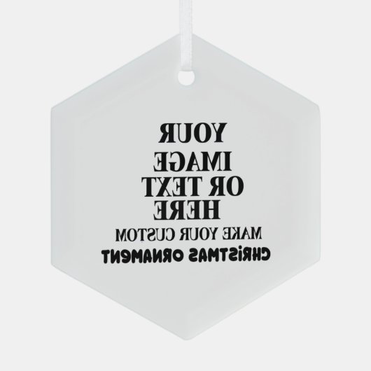 クリスマスオーナメントとツリーの装飾 ガラスオーナメント (裏面)