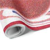 クリスマスオーナメントとリボン –  ラッピングペーパー (ロールコーナー)