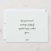 クリスマスオーナメントに家族の名前と写真 シーズンカード (裏面)