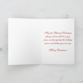 クリスマスオーナメントのグリーティングカード シーズンカード (内部)