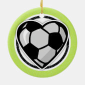 クリスマスオーナメントのハート選手 セラミックオーナメント (裏面)