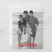 クリスマスオーナメントの倍はカード写真味方しました シーズンカード (正面)