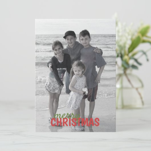 クリスマスオーナメントの倍はカード写真味方しました シーズンカード (スタンド正面)