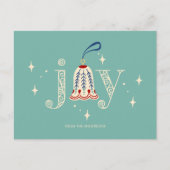 クリスマスオーナメントの喜び シーズンポストカード (正面)